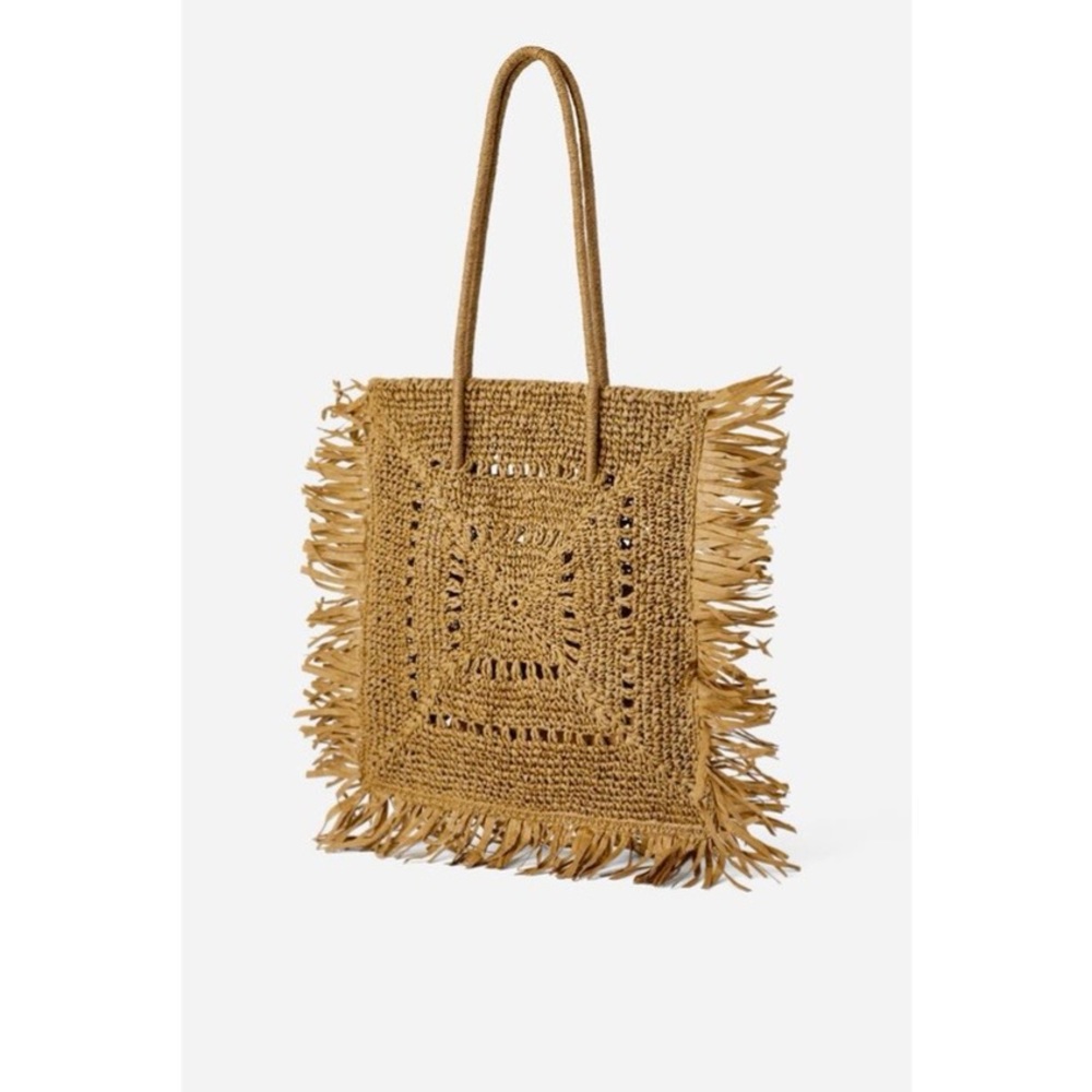 Zara natural XXL tote bag